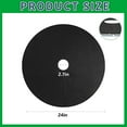 thumbnail image 2 of Tutuviw Non Woven Tree Ring, 24.4 inches Round Tree Base Weed Barrier Fabric Cover, Degradable and Reusable Tree Mulch Ring for Landscaping Weed Control, Root Protection, 2 of 7