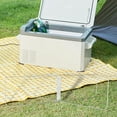 thumbnail image 1 of Soporte de caja de hielo de plegable Caja de almacenamiento de la caja del soporte del soporte de basura Plateado recto, 1 of 8