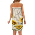 thumbnail image 3 of Yuyamidu Fall Sunflower Bath Wrap Towels for Women Body Wrap Towel with Pocket Breathable Bath Towels Terry Cloth Bathing Towel for Shower Soft Spa Wrap Towel Size M, 3 of 7