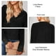 thumbnail image 2 of Pullover Shirts, Soft Casual V Neck Shirts Loose Fit Stylish Lace Patchwork For Home ANGGREK Otros, 2 of 6