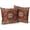 A-aztec-red, variant on Teal Red Burgundy Orange Vintage Bohemian Pillow Covers 16x16 Inch Boho Flower Rug Print Oriental Carpet Pillow Cases Set 2 Antique Tapestry Rustic Retro Throw Pillows For Cushion Sofa Couch Outdoor