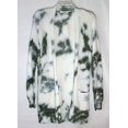 thumbnail image 2 of Hooked Up By IOT Junior's Tie Dyed Cardigan Green Size Small, 2 of 3