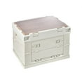 thumbnail image 1 of Outdoor Camping Picnic Storage Box Foldable Car Backup Storage Box Multifunctional Plastics Box With Wooden Lid, 1 of 8