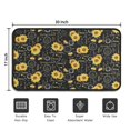 thumbnail image 5 of Black Sunflower Word Pattern Door Rugs,Washable Non Slip Door Mats Indoor,Decorative Door Mats,Entry Mat Indoor for Entrance,Bedroom,Kitchen,Bathroom,30"x17", 5 of 6