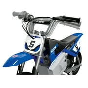Razor MX350 Dirt Rocket - أزرق، 24 V دراجة ترابية كهربائية مصغرة، تصل إلى 14 ميلا في الساعة، للأطفال الذين تتراوح أعمارهم بين 8+