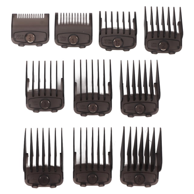 Guías De Peines Para Cortadoras De Cabello, Guías De Cortadoras Totalmente Compatibles, Ligeras En Negro Para Peluquería Para El Hogar ANGGREK No