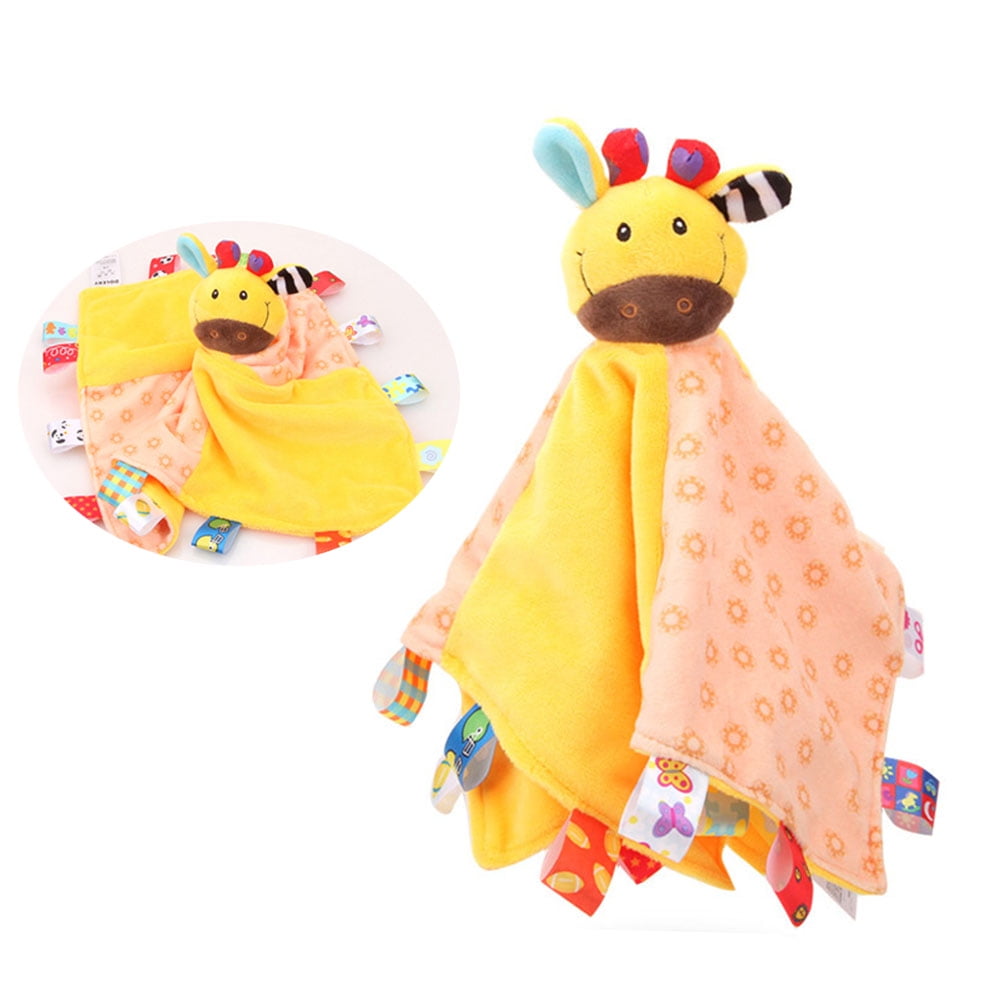 MesaSe Taggies Stuffed Animal Security Blanket, 13 x 13Inches, Baby
