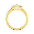 thumbnail image 4 of 1/2ctw Diamond Three Stone Anniversary Ring in 10k Yellow Gold (G-H, I2-I3), 4 of 5