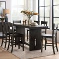 thumbnail image 5 of Distressed Walnut Counter Height Chairs with Ladder Back (Set of 2), 5 of 5