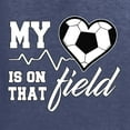 thumbnail image 2 of Wild Bobby, My Heart Is On That Soccer Field, Sports, Men Long Sleeve Shirt, Vintage Heather Navy, XX-Large, 2 of 4