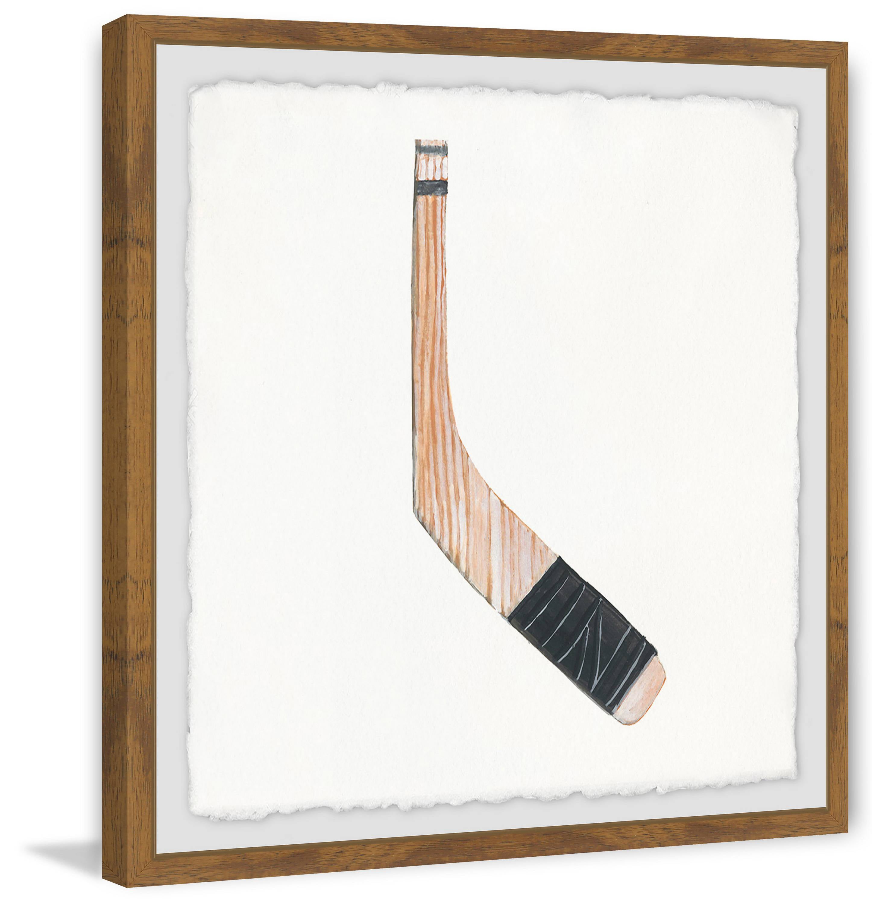 Marmont Hill Hockey Stick Framed Wall Art, 18" x 1.5"