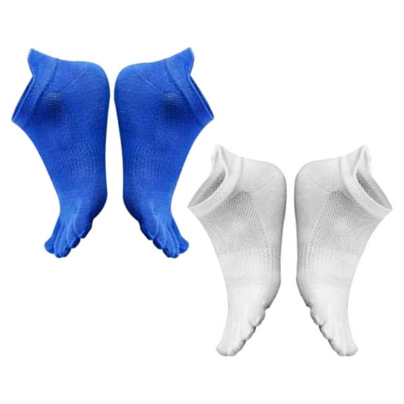 2 Pairs Men's Breathable Toe Socks Socks for Men Full Toe Socks Athletic Running Socks Toe Socks Adults Man Men's