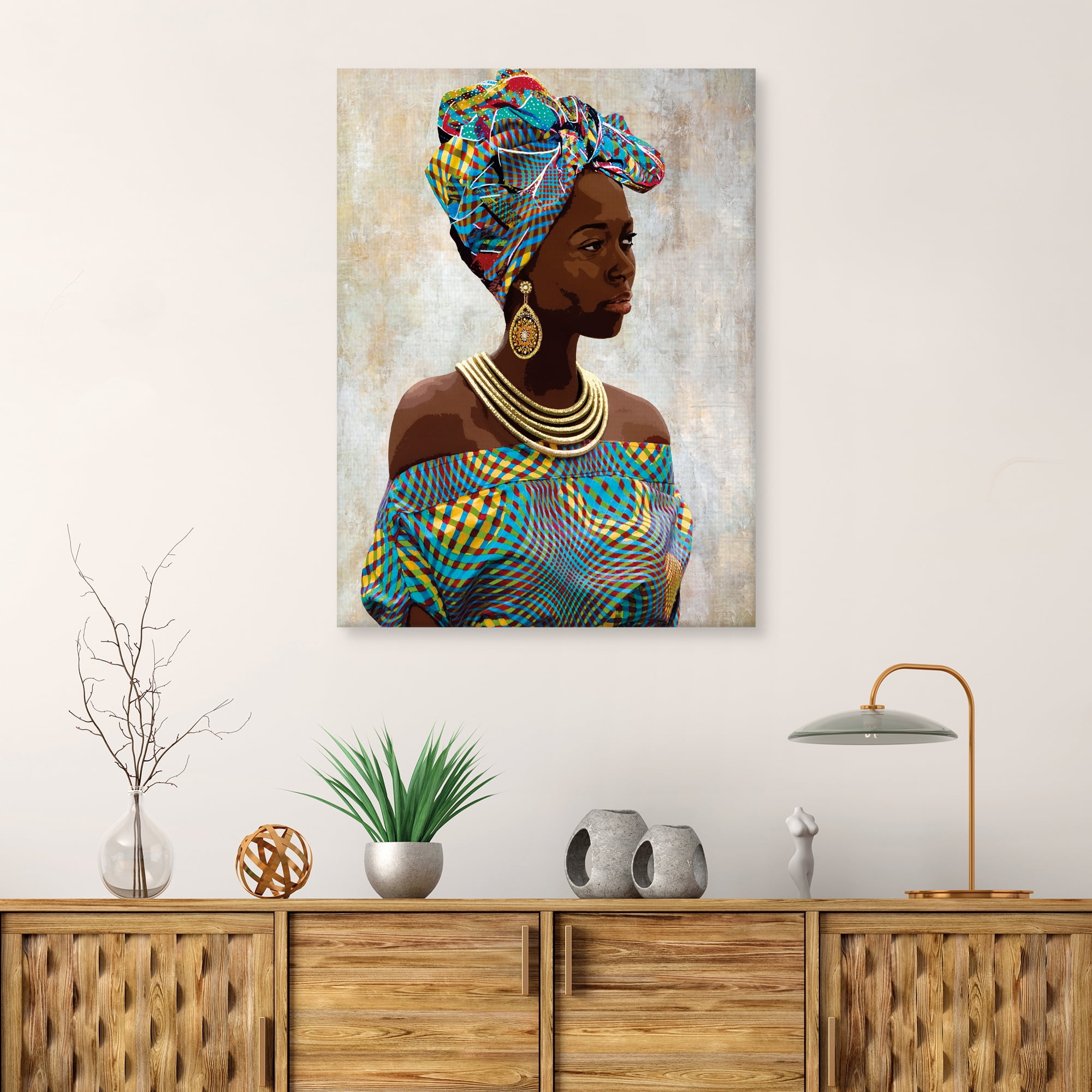 CHic Portrait Asha by Mark Chandon Canvas Art Print