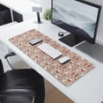 thumbnail image 2 of Long Mouse Pads for Desk,Beige Christmas Character Pattern Desk Mats on Top Of Desks, Desk Mouse Pad Extra Large with 3mm Non-Slip Base and Stitched Edge for Gaming,Office,Work,Home 31.5x11.8in, 2 of 5