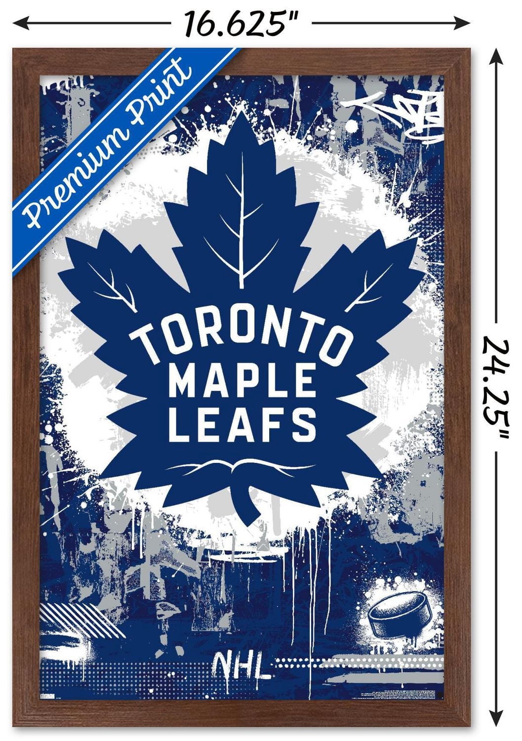 NHL Toronto Maple Leafs - Maximalist Logo 23 Wall Poster, 22.375" x 34"