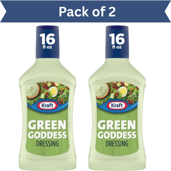 Kraft Green Goddess Salad Dressing – Pack of 2 (16 fl oz Each)