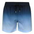 thumbnail image 5 of MADHERO Mens Swim Trunks with Liner 2 in 1 Quick Dry Swimming Shorts Swimwear Navy Blue Light Blue Size l, 5 of 6