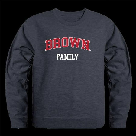 W Republic Brown University Bears Family Crewneck Sweatshirt  Heather Charcoal - Extra Large