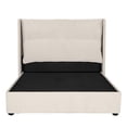 thumbnail image 1 of Recámara Matrimonial Becca Crema con Cabecera + Box Base Cama, 1 of 8