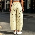 thumbnail image 6 of Hvogkswy Women High Waist Polka Dot Cropped Wide Leg Jeans Trendy Stretch Denim Pants Washed Vintage Casual jeans for 2026, 6 of 9