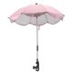 thumbnail image 1 of Universal 14 Inch Stroller Umbrella with UV Protection, Adjustable Baby Stroller Umbrella, Pink (Silver Glue), 1 of 4