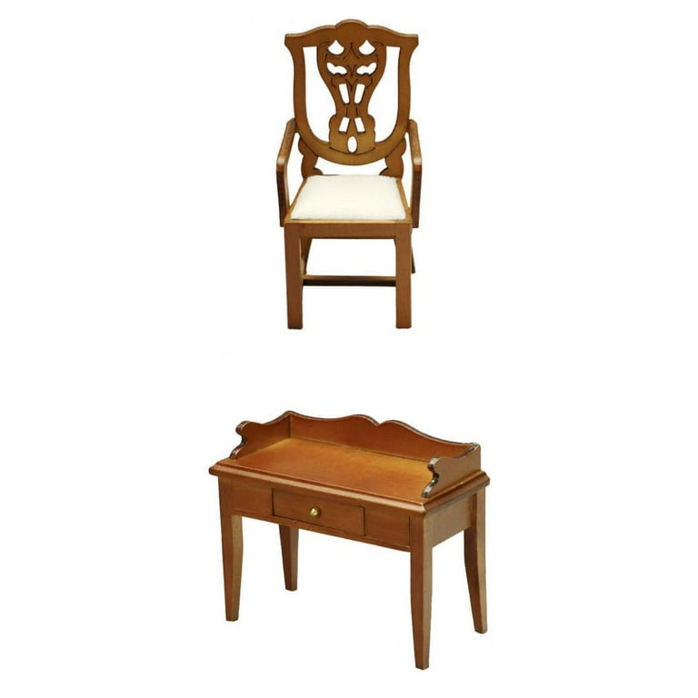 2x 1 12 Doll House Handmade Shabby Chic Vintage Style Solid Wooden