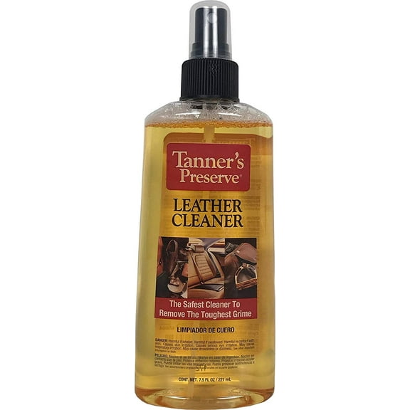 Tanner's Preserve Leather Cleaner - Liquid Leather Care - One Pack, 7.5 oz