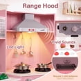 thumbnail image 6 of Pirecart Toddler Play Kitchen, Wooden Corner Pretend Toys Playset with Realistic Lights & Sounds, Microwave Oven, Washer and Cooking Accessories, 6 of 11