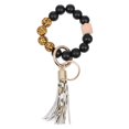 thumbnail image 2 of Wooden Bead Key Chain Bracelet with Silicone Ring for Decor Multi Color 1 Piece, 2 of 4