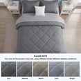 thumbnail image 5 of U by Bedsure Queen Comforter Set, 7 Pieces Bed in a Bag, Reversible Lightweight Bedding Set, Gray, 5 of 7
