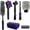 Purple/Black(7PCS), variant on YeewayVeh Pro Tire Cleaning Brush, Stiff Mixed Bristles Tire Cleaner, Short Handle Scrub Brush for Cleaning Sidewalls, Rubber Mats & Wheels, Anti-Deformation Tyre Detailing Tool, Purple/Black