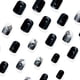 thumbnail image 3 of Set de uñas postizas KSTBJN cortas cuadradas negras para Navidad, 3 of 7