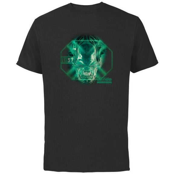 Alien 45th Anniversary Aliens Movie Xenomorph Scan LV-426 - Short Sleeve Cotton T-Shirt for Adults - Customized-Black
