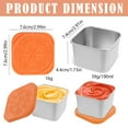 thumbnail image 3 of Ynlkorvg Tableware Snack Box Leakproof Small Food Containers With Silicone Lids Stackable Snack Pots For Kids Stainless Snack Containers Lunch Box For Kids School, 3 of 8