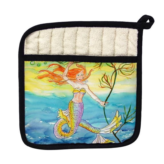 Betsy Drake PT373 Betsys Mermaid Pot Holder