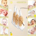 thumbnail image 3 of SKYSONIC 3 PCS Orange Autumn Tree Baby Muslin Washcloths, Face Towel Burp Cloths Ultra Soft Absorbent Cotton Bath Wipes Towels for Newborn Boys Girls, 3 of 7