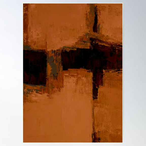 Set Of 3 Orange Black Poster Wall Art, Modern Wall Decor For Living Room Bedroom, 8x12 UNFRAMED