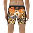 thumbnail image 4 of Cauagu Fall Farmhouse Pumpkins Print Men's Boxer Briefs, Funny & Cute Underwear Elastic Waistband Briefs Ideal Gift for Men,1-Pack, 4 of 7