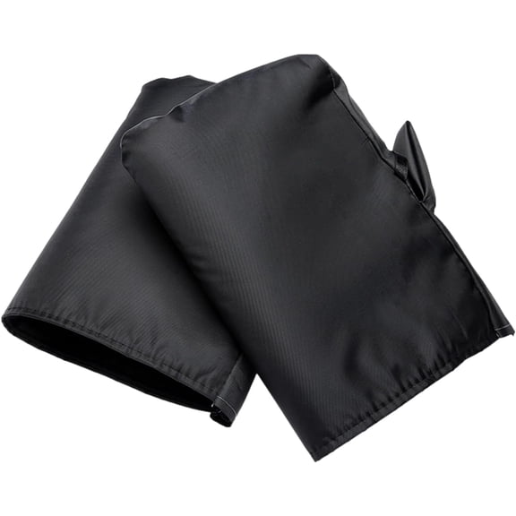 Thick Fleece-Lined Handlebar Mitts for Motorcycle, Scooter, ATV, Snowmobile - Waterproof Winter Riding Gloves, Cold Weather Hand Protection black