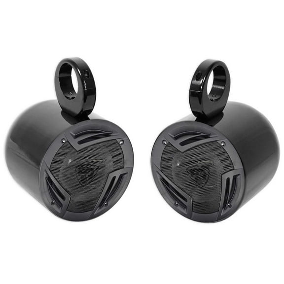 Pair Jeep Wrangler Rockville 6.5" 750w 3-Way Car Audio Rollbar Soundbar Speakers