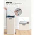 thumbnail image 4 of 2 x 8 Gallon Kitchen Trash Can, Step Garbage Can Stainless Steel, Trash and Recycle Bin for Kitchen, Dual Compartment Recycling, 4 of 9