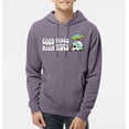 thumbnail image 2 of Wild Bobby Good Vibes High Tides Streetwear Unisex Pigment Dyed Hooded Sweatshirt, 2 of 5