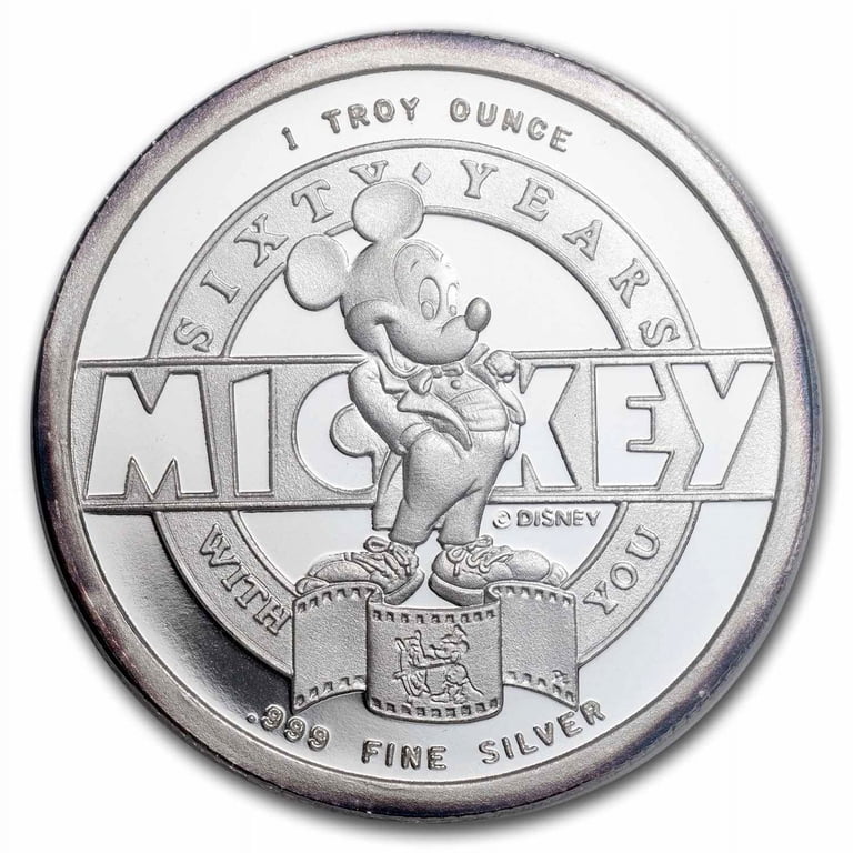 1988 1 oz Silver Disney's Mickey & Steamboat WIllie PR-69 PCGS