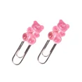 thumbnail image 1 of 14pcs Bear Paper Clip Kawaii Document Clips Colors Memo Clips Binder Decorative Bookmark Clips Gift for School Students Office 14pcs Pink, 1 of 6
