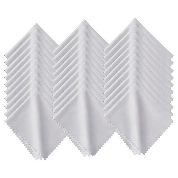 Microfiber Cleaning Cloth is Suitable for Electronic Products, Cleaning Lenses, Glasses, Jewelry, Etc.,1 set of microfiber cleaning cloths (pack of 30),white