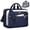 Purplish blue and Beige, variant on Laptop Bag 17.3 Inch Laptop Briefcase for Women Men Messenger Bag Waterproof Shoulder Large Computer Bag for Business Office Work College,Black