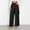 Black, variant on Women's Irregular Wide Leg Pants, High Waist, Fashion Loose Casual Trousers for Summer Outfit Red S
