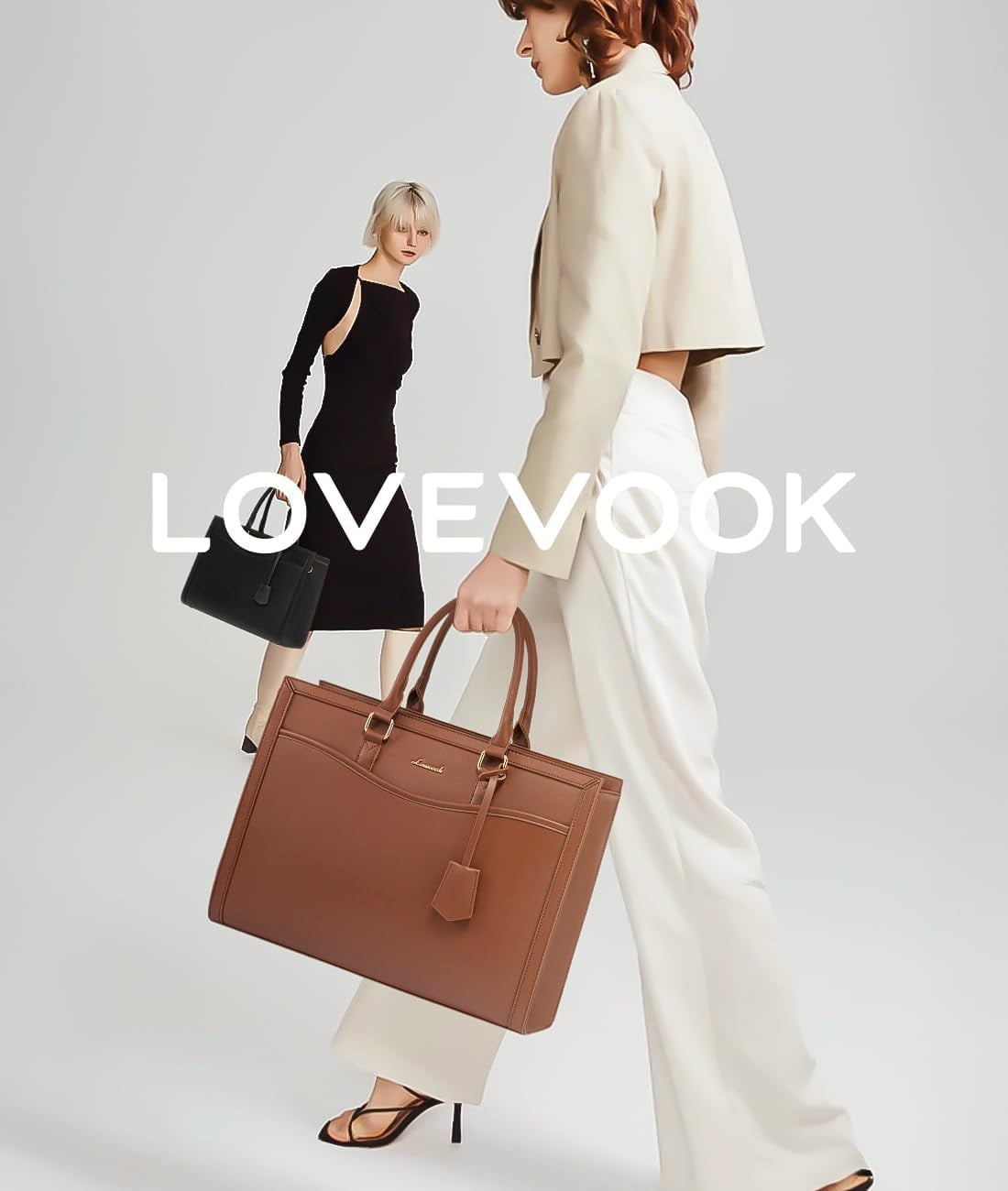 LOVEVOOK Laptop Tote Bag for Women, Office Work Bag Briefcase fit for 15.6 inch Laptop, Large Capacity Teacher Bag Handbag