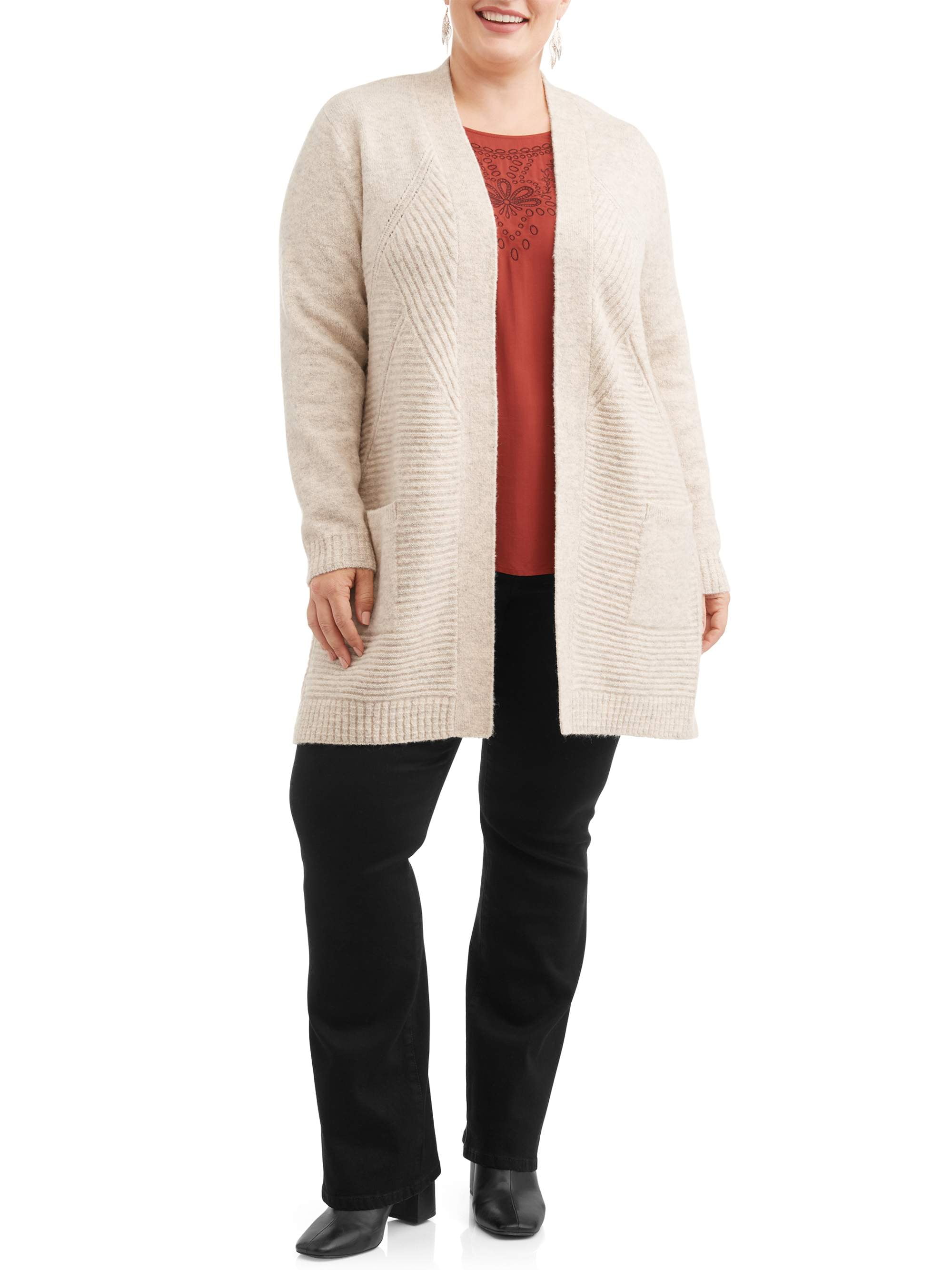 pointelle duster cardigan