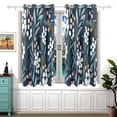 thumbnail image 2 of Eucalyptus Leaves and White Berries Blackout Curtains for Living Room Bedroom 55W x 54L Insulated Window Drapes 2 Panels, 2 of 5